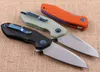 High Quality 0456 Flipper Folding Blade Knife 9Cr18Mov Satin Blade G10 Handle EDC Pocket Knifes with Retail box package