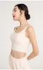 Kvinnor Yoga Bra Shirts Sports Vest Fitness Tops Sexig underkläder Solid Color Lady med avtagbara koppar