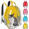 Transpirable mascota gato bolsa bolsa transparente espacio mascotas mochila cápsula bolsa para gatos cachorro astronauta viaje transporte bolso jllyor