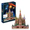 hot selling 3d difficult architecture Jigsaw puzzle model paper diy learning&educational popular toys for boys & child & adult 201218