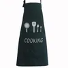 Multi Color Fashion Apron Solid Color Big Pocket Family Cook Cooking Home Baking Cleaning Tools Bib Baking Art Apron 9092