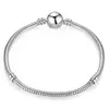 1 stks Drop Shipping Rose Gold Armbanden Dames Snake Chain Charm Beads voor Pandora Bangle Bracelet FTival Gift B018