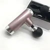 10ピース4色のプロフェッショナルミニUSB電気筋膜銃の深い筋肉療法バイオレーターの整形の痛み救済マッサージ銃ボディマッサージャー