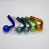 14mm male joint Thick pyrex glass transparent oil burner pipes bowl for rig water bubbler bong adapter tobacco nail 30mm big bowls for smoking green pink brown blue