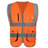 Reflective Vest High Visible Safety Cloth Polyester Breathable PPE SFVest work safety supplies