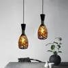 Nya Nordiska moderna ih￥liga metallburen Pendantlampor Vintage Taklampan Cafe Creative Hanging Lamp Fixtures E27