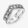 100% 925 Sterling Silver Sparkling Marquise Double Wishbone Ring for Women Wedding Rings Fashion Engagement Jewelry Accessories280D