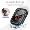 Защитный чехол для Apple Watch Iwatch Series 6 5 4 3 2 1 с закаленным стеклом противоударный крышка