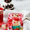 Sacchetti di biscotti con sigillo autoadesivo alce di Natale carinoSacchetti di cellophaneSacchetti di grissini 300 pezzilotto 201225