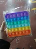 Kids Novel Push popper board Fidget Toys Bubble Sensory Toy Funny Anti-stress Squishy Stress Reliever Multi Shapes IN STOCK/FAST SHIP HH12101