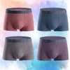 Luxury Ultra Thin Modal Cotton Boxers Soft Boxer Men Breathable Stripe Smooth Boxer Solid Mens Underwear lot LJ201110