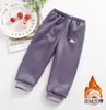 winter pants for boys warm pants for girls fleece thicken kids clothes velvet kids trousers children sprots pants LJ201019