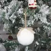 Xmas Tree Ornaments Stickad Christmas Ball Pendant Semesterhus Party Hängande Inredning Nyår Dekorationer JK2011PH