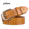 Classic luxury women's cowboy belt real leather leisure personalized women fine decoration simple fashion needle buckle hollow out belt TopSelling