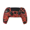 4 Kamuflaż Kolory Miękkie Pokrywa ochronna Silikonowa Skóra Skóra PlayStation 5 Sterownik PS5 Gamepad Protector Anti-Slip Cap