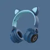Słuchawki uszy kotów bezprzewodowy zestaw słuchawkowy Bluetooth komputer E-Sport Słuchawki gry transgraniczne modele eksplozji