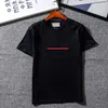 2021 Herr T-shirts för män Kvinnor Sommar Andningsbara Lösa Shorts Ärmar Brev Striped Printed Tops Mens T Shirt