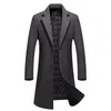 fgkks 남자 겨울 모직 코트 남자의 새로운 패션 단단한 색상 따뜻한 두꺼운 양모 혼합 모직 완두콩 코트 남성 트렌치 코트 Overcoat 201102