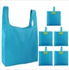أكياس البقالة حجم كبير المتسوق حمل كيس القماش قابل لإعادة الاستخدام حقيبة التسوق المحمولة قابل للغسل دائم خفيفة الطوي المحمولة ZZC3943