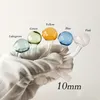 10mm Male Joint Colorful Glass Oil Burner Pipe Pyrex Tobacco Bent Bowl Hookahs Adapter Thick Bong Pipes Smoking Shisha Tube Smoke Pipe Accessories New Type