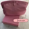 24x14x8cm klassieke p buckle roze make -up opbergzak cosmetische tas met cadeau -box collectie item298G