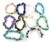 Bracciale di cristallo curativo naturale multi colori Bracciale elasticizzato con pietre preziose 15-18 cm Braccialetti di pietre naturali Chakra di pietre preziose miste