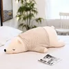 90110cm Kawaii Dressing Polar Bear Plush Doll Baby Soft Stuffed Sleeping Bear Pillow Animal Plush Toys Kids Cartoon Gifts2401943