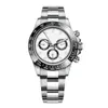 USPS Mens Watch 40 mm 2813 ruch Automatyczny szafirowa zegarek Srebrna ramka ceramiczna 316L stalowa złożenie bukle2524