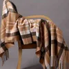 Mode höst vinter varma cashmere halsdukar prickmönster högkvalitativ lång tofs förtjockta wrap sjal damer ull pashmina 220106
