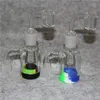 Hakah Ash Catcher Glass Bong 14 mm 18 mm 45 stopni przezroczysty mężczyzna mężczyzna na palenie rur wodociągowych