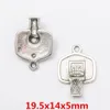 Lote de 100 piezas de tablero de baloncesto, dijes de plata antiguos, colgantes, resultados de joyería DIY para la fabricación de joyas, pulsera, collar, pendientes 2397120