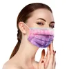 Tek Kullanımlık Yeni Baskı Kravat Boya Maskesi Maske Eğik Nonwoven Üç Katmanlı Koruyucu Filtre Yetişkin Maskesi Ile Eriyik Üflemeli Kumaş