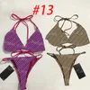 Lettres imprimées bikinis tankinis sexy badded piscine fête maillot de bain pour femmes saut de soutien