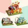 Bricolage Mini magasin de voiture maison de poupée cirque fleur Kanto Kit de cuisine assemblé Miniature avec meubles maison de poupée jouets pour enfants filles 20123148997