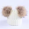 Berets Kids Winter Wart Warm Remble Wath with Fur Fur Pompom Boys Girls Cute Caps Baby Baby Soft Beanie Hats