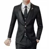 Costumes de mariage pour hommes Costumes 2020 Costumes de scène rouge fleur Social Club tenues robe bleue Terno Masculino coupe cintrée Anzug