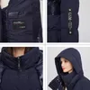 Gasman Womens Winter Jacka Parka Hooded Fashion Märke Varma utkläder Patchwork Kvinnor Rockar Kvinnlig pufferjacka Autumn 003 201201 201201