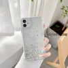 Gradient Bling Shiny Hybrid TPU PC Glitter Phone Case dla iPhone 12 11 Pro Max XR XS 7 8 Plus X Clear Cover