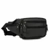 New Quality Leather Men Moda Casual Cintura Cintura Pacote Sling Bag Design 7 "Celular Cigarro Caso Bolsa Masculino