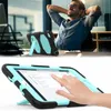 Caso de silicone à prova d 'água para ipad mini4 7inch defesa armadura híbrido 3 camada protetor destacador kickstand à prova de choque à prova de choque tablet pc