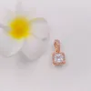 Ningún color Fade Off Solid Rose Gold Sparkling Love Pink Pink Clear CZ Pandora Charms Para Pulseras DIY Jewlery Haciendo Beads Flow Silver Jewelry Wholesale 380366PCZ