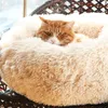 Lungo peluche Super Soft Pet Bed Kennel Dog Round Cat Winter Warm Sleeping House Bag Puppy Cushion Mat Portable Y200330