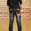 DIIMUU Teenager-Jungen-Jeans, Kinderkleidung, elastische Taille, Denim-Hosen, 513 Jahre, lässig, klassisch, gerade, lange Hose, Y200409312M3949686