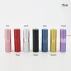 12 x 15 ml Twist Sprayer Glass Perfume Bottle som en gåva Refillerbar Spray Bottles Parfym Atomizer Tom Kosmetisk ContainerFree Shipping By