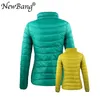 Bang 4xl 5xl 6xl Women's Down Down Coat Ultra Light Down Jacket Women With Round Bag Travel Double Side Reversible Jackets Plus 201127