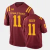 Personnalisé Iowa State Cyclones Mens Brock Purdy Football NCAA Jersey College Jones O'Rien Vance Milton Charlie Kolar Rose Lang Akers Bailey