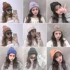 Beanie/Skull Caps 2021 Sticked Hat Winter Warm Women Acrylic Knit Beanie Trend Letter Patch Thicked Warmth Fashion Girls Hip-Hop1