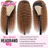 Lace Wigs 30 Color Brazilian Water Wave Headband Wig Human Hair Glueless Full Machine Made Remy Scarf For Black Women8137417