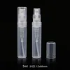 2ml 3ml 4ml 5ml Clear Plastic Perfume Bottle Portable Mini Travel Spray Bottle Small Sample Bottles WB3334