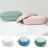 1 pièces support de randonnée de voyage écologique porte-savon boîte à savon produits de salle de bain en plastique Portable conteneur de couleur unie